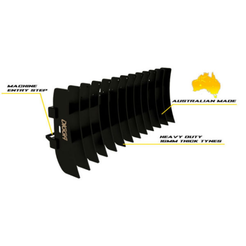 Digga-Front-Mount-Stick-Rake-suit-Euro-Hitch-SR-000032 Digga-Front-Mount-Stick-Rake-suit-Euro-Hitch-SR-000032