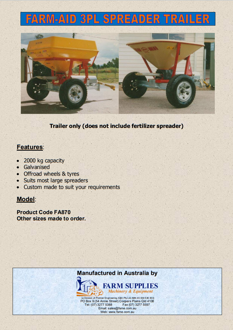 spreader trailer 2014