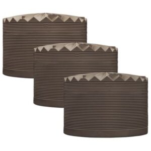 Rapid-Plas-81000L-Triple-Rainwater-Tank-Package-81000TTPACK-Autumn-Brown