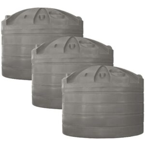Rapid-Plas-96000L-Triple-Rainwater-Tank-Package-96000TTPACK-Birch-Grey