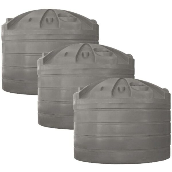 Rapid-Plas-96000L-Triple-Rainwater-Tank-Package-96000TTPACK-Birch-Grey