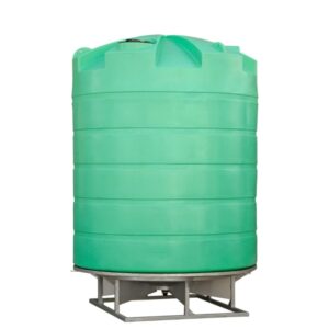 Rapid-Plas-13600L-Cone-Bottom-Tanks-on-Stand-FTS13500-Faint-Green