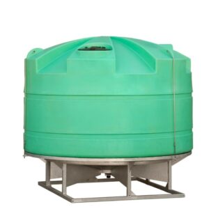 Rapid-Plas-7000L-Cone-Bottom-Tanks-On-Stand-FTS07000-Faint-Green
