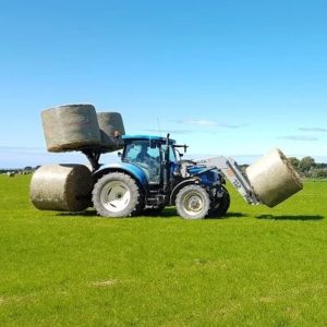 Rata-Heavy-Duty-Hay-Hauler-combined with Standard-Bale-Fork