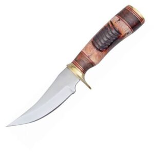 Frost-4-5inch-Skinner-Torch-Bone-Bowie-Knife-FBKH225RTB