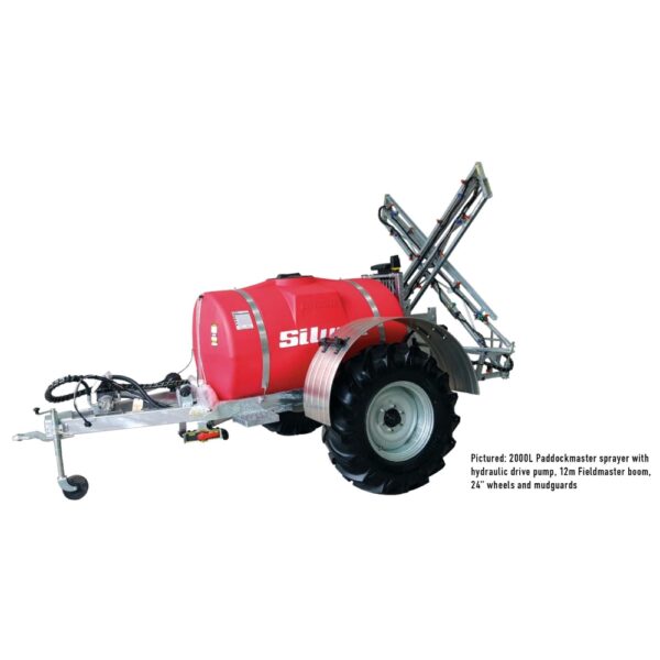 Silvan-Paddockmaster-with-Hydraulic-Drive-Pump-12m-Fieldmaster-Boom-24inch-Wheels-and-Mudguards