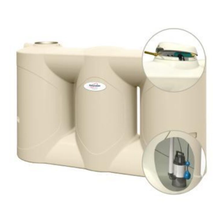 Polymaster 5000L Slimline Rainwater Tank & Pump - PCST5000AP - Farm ...