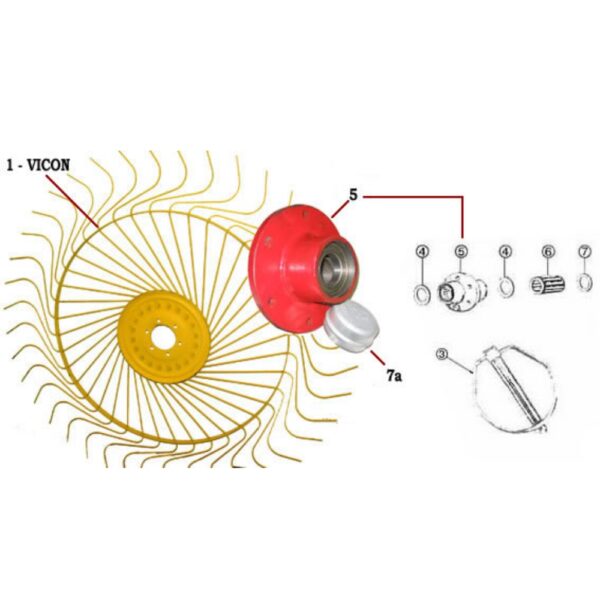 Bare-Co-Rake-Wheel-Tines-Hub