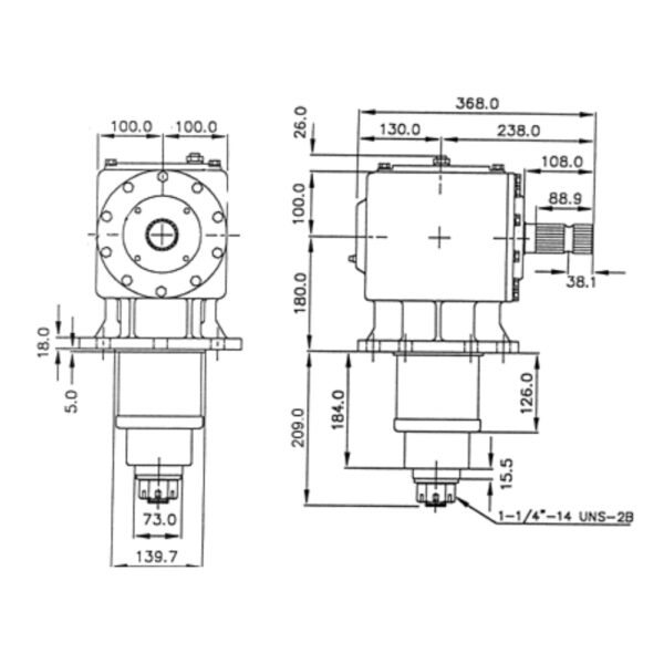 Bare-Co-Agricultural-Gearboxes-130hp-Long-Shaft-Gearboxes