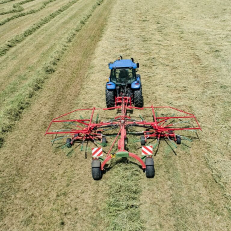 V Rake Vs Rotary Rake Enorossi Double Rotary Rake 7.8m - ENODUO780 - Farm Supplies Machinery