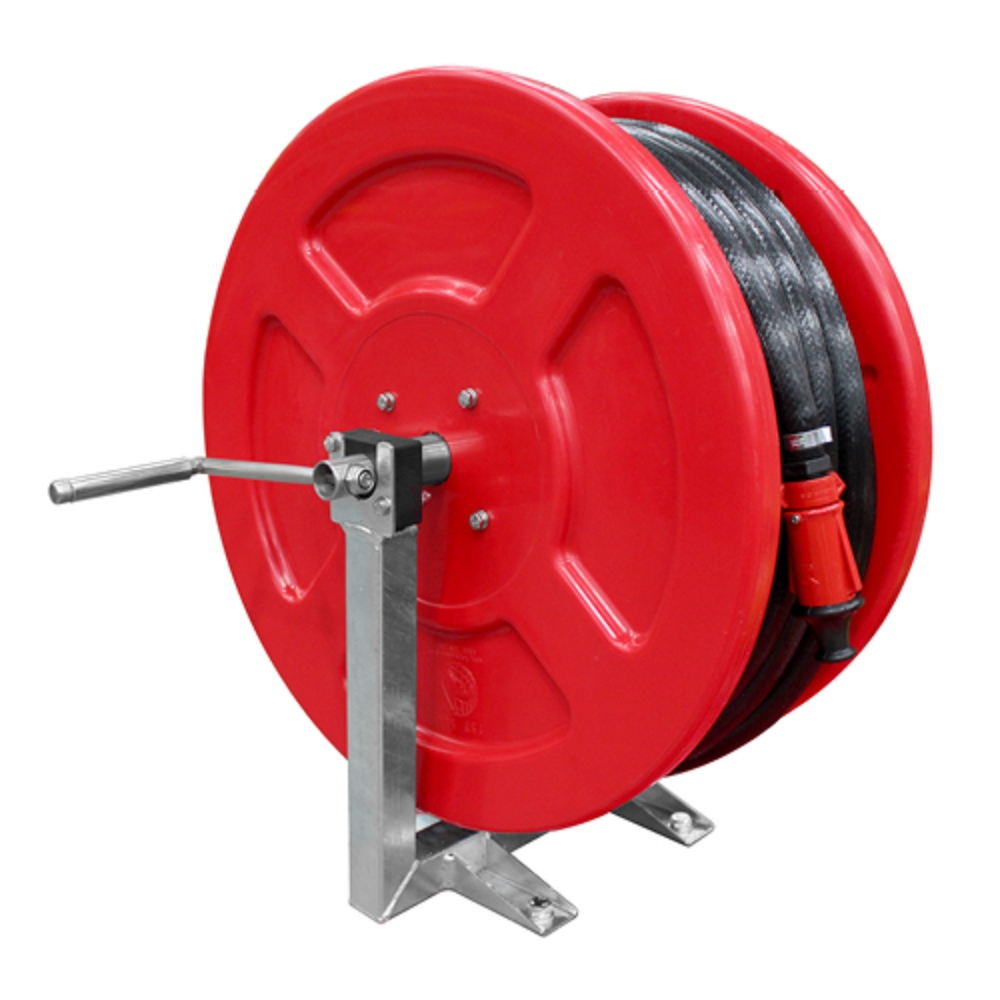 Silvan-Heavy-Duty-Poly-Firefighter-Watering-Hose-Reel-30m-185FPR03019E
